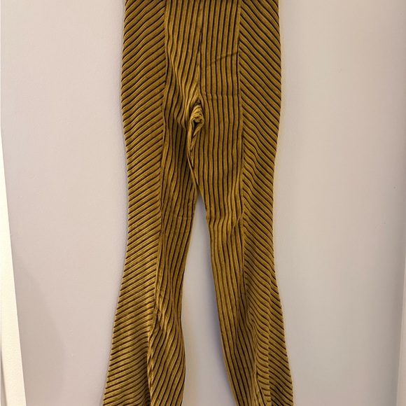 Free People Slim Pull-On Velvet Flare Pants - Picture 4 of 5